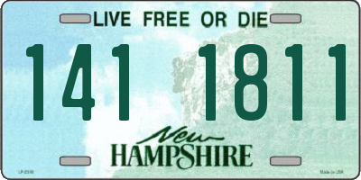 NH license plate 1411811