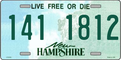NH license plate 1411812