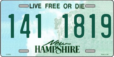 NH license plate 1411819