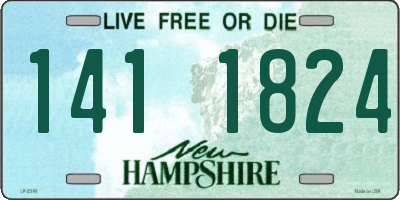 NH license plate 1411824