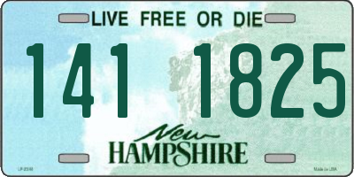 NH license plate 1411825