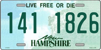 NH license plate 1411826