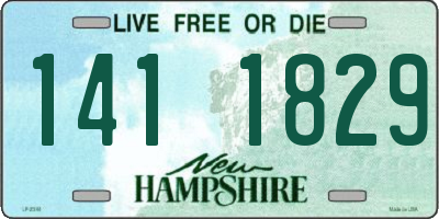 NH license plate 1411829