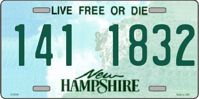NH license plate 1411832