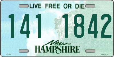 NH license plate 1411842