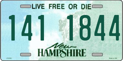 NH license plate 1411844
