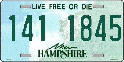 NH license plate 1411845