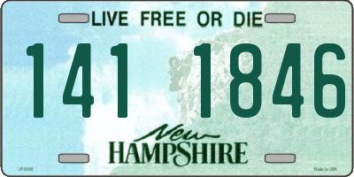 NH license plate 1411846