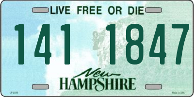 NH license plate 1411847