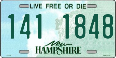NH license plate 1411848