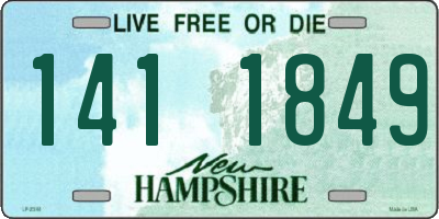 NH license plate 1411849