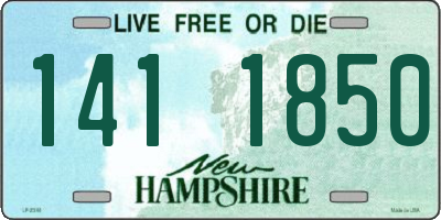 NH license plate 1411850