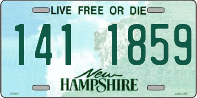 NH license plate 1411859