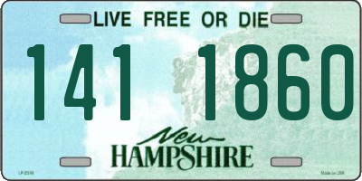 NH license plate 1411860
