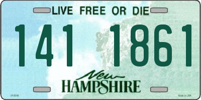 NH license plate 1411861
