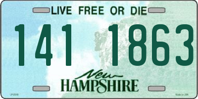 NH license plate 1411863