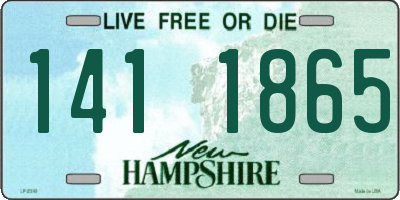 NH license plate 1411865