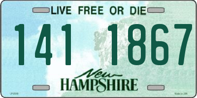 NH license plate 1411867