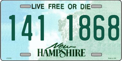 NH license plate 1411868