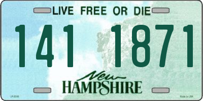 NH license plate 1411871