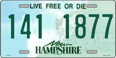 NH license plate 1411877