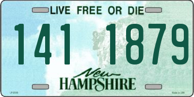 NH license plate 1411879