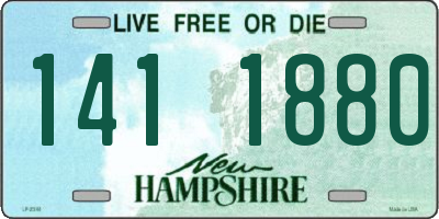 NH license plate 1411880