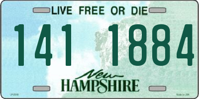 NH license plate 1411884