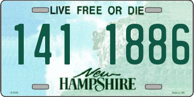 NH license plate 1411886