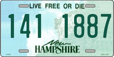 NH license plate 1411887