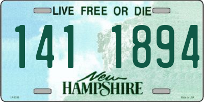 NH license plate 1411894
