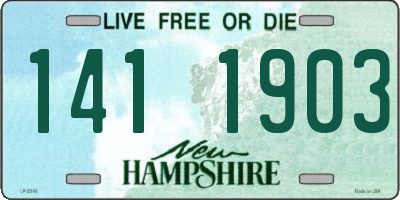 NH license plate 1411903