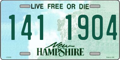 NH license plate 1411904