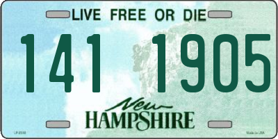 NH license plate 1411905