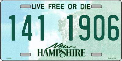NH license plate 1411906