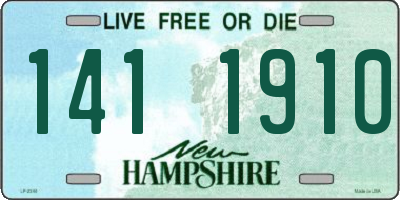 NH license plate 1411910