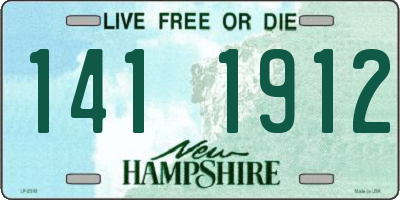 NH license plate 1411912