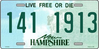 NH license plate 1411913