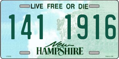 NH license plate 1411916