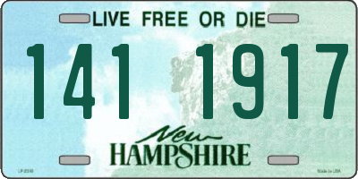 NH license plate 1411917