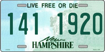 NH license plate 1411920