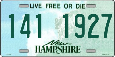 NH license plate 1411927