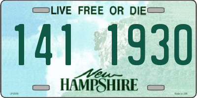 NH license plate 1411930