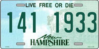 NH license plate 1411933