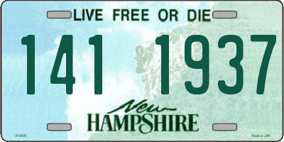 NH license plate 1411937