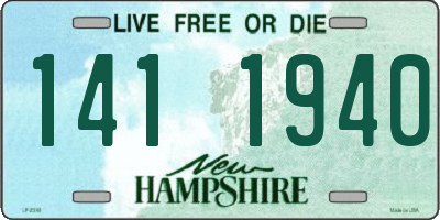 NH license plate 1411940