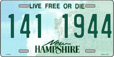 NH license plate 1411944