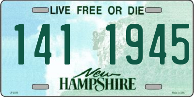 NH license plate 1411945