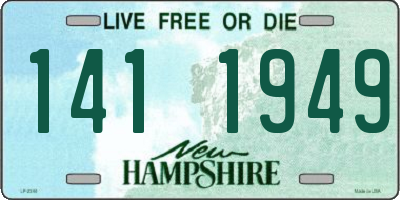 NH license plate 1411949