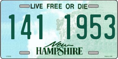 NH license plate 1411953